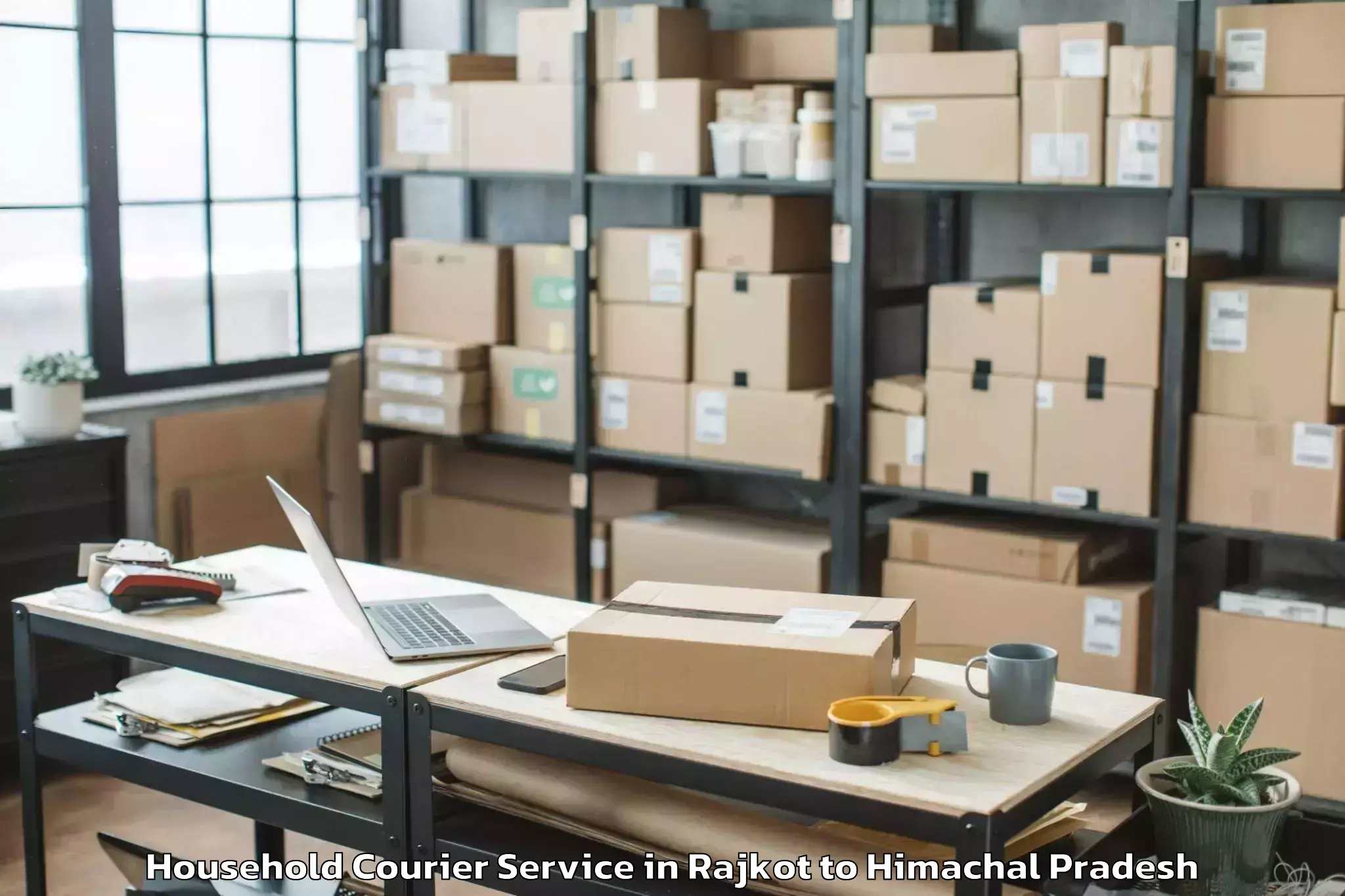 Efficient Rajkot to Dharampur Kasauli Household Courier